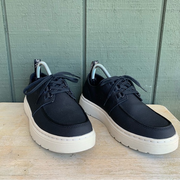 Dr. Martens Walden Black Canvas Lace-Up Casual Oxford Shoes Women’s Size 8 - Picture 2 of 12